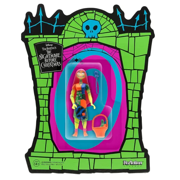 Super7 Disney^Tim Burton'S Nightmare Before Christmas Reaction Figure - Sally Neon And Glow-In-The-Dark (Sdcc 2020)