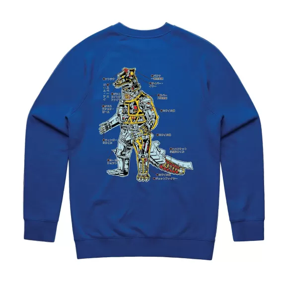 Super7 Godzilla^Toho Crewneck Sweatshirt - Anatomical Mechagodzilla