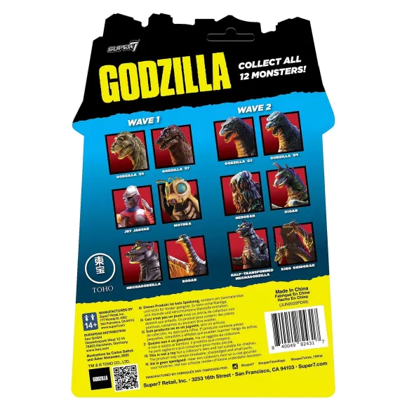 Super7 Godzilla^Toho Reaction Figure Wave 2 - Godzilla '84 (Four Toes)