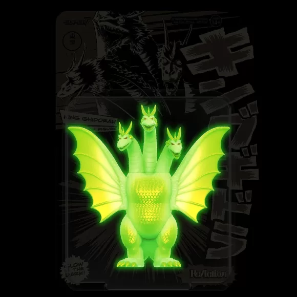 Super7 Godzilla^Toho Reaction Figures Wave 4 - King Ghidorah (Glow)