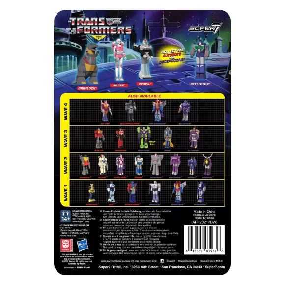 Super7 Transformers^Transformers Reaction Figure Wave 5 - Arcee