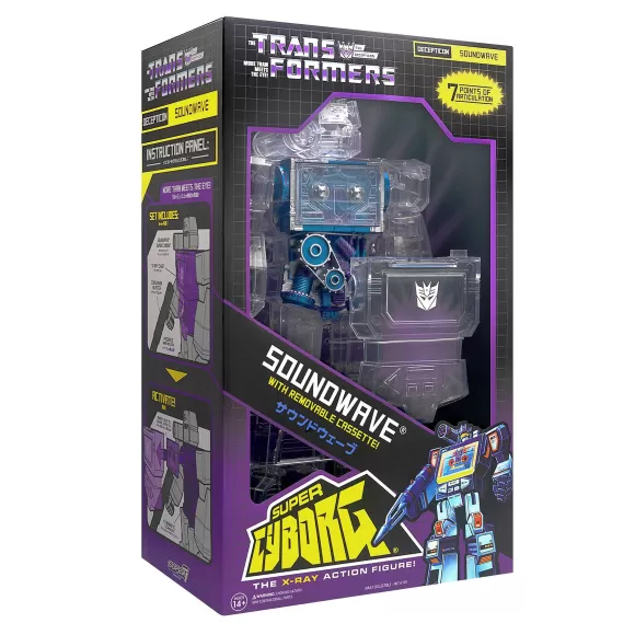 Super7 Transformers^Transformers Super Cyborg -Soundwave Clear (Nycc 2020)