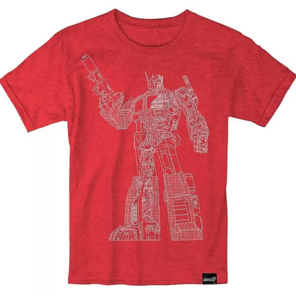 Super7 Transformers^Transformers T-Shirt - Optimus Prime Cut Away