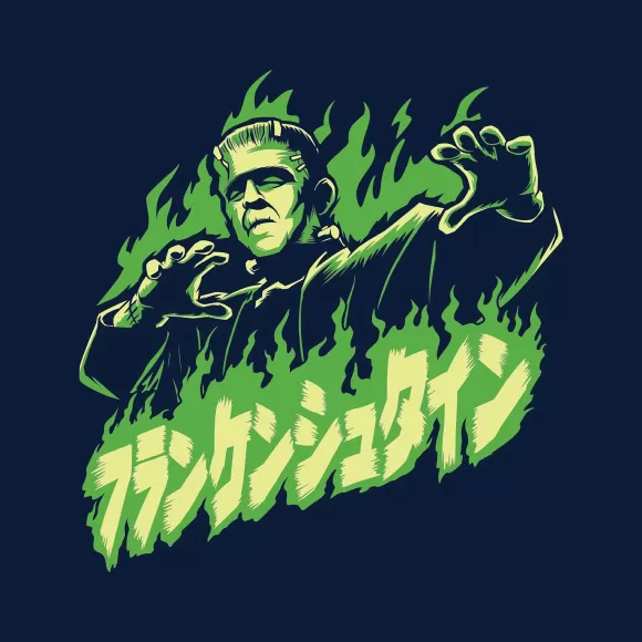 Super7 Universal Monsters^Universal Monsters Frankenstein Fire T-Shirt