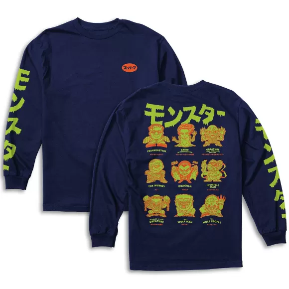 Super7 Universal Monsters^Universal Monsters Long Sleeve T-Shirt - Keshi Monsters