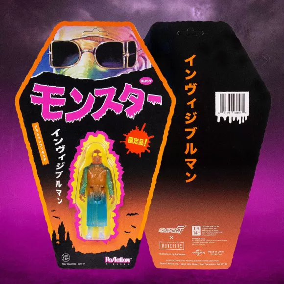 Super7 Universal Monsters^Universal Monsters Reaction Figure - The Invisible Man (Sdcc 2019)