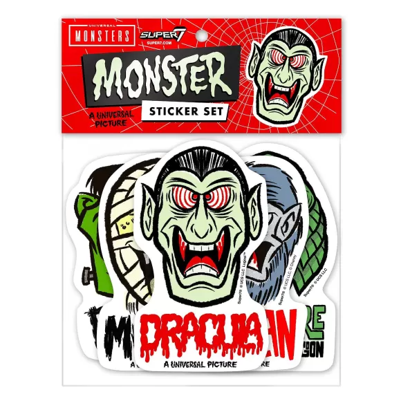 Super7 Universal Monsters^Universal Monsters Stickers - Freakyfaces Sticker Pack