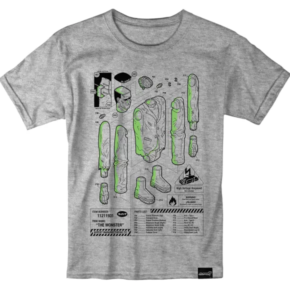 Super7 Universal Monsters^Universal Monsters T-Shirt - Frankenstein Instructions