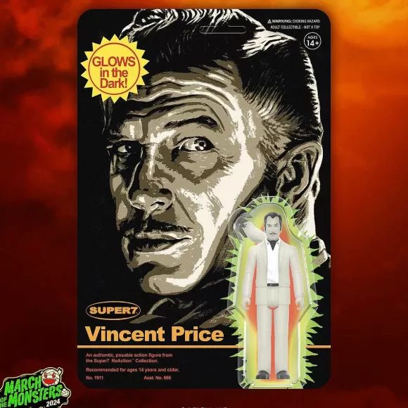 Super7 Vincent Price^Vincent Price Reaction Figures - Vincent Price (Monster Glow)