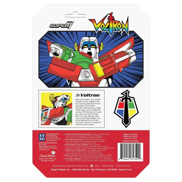 Super7 Voltron^Voltron Reaction Figure - Voltron (Metallic)